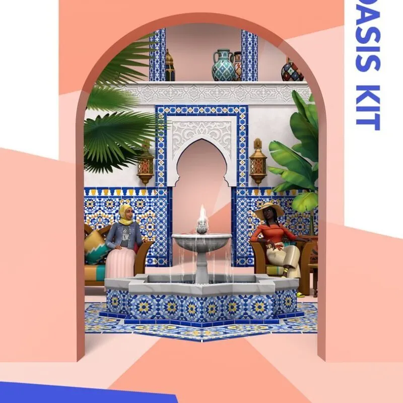 The Sims 4: Courtyard Oasis Kit