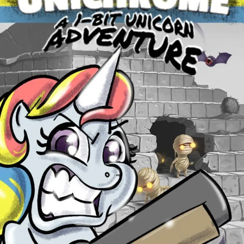 Unichrome: A 1-Bit Unicorn Adventure