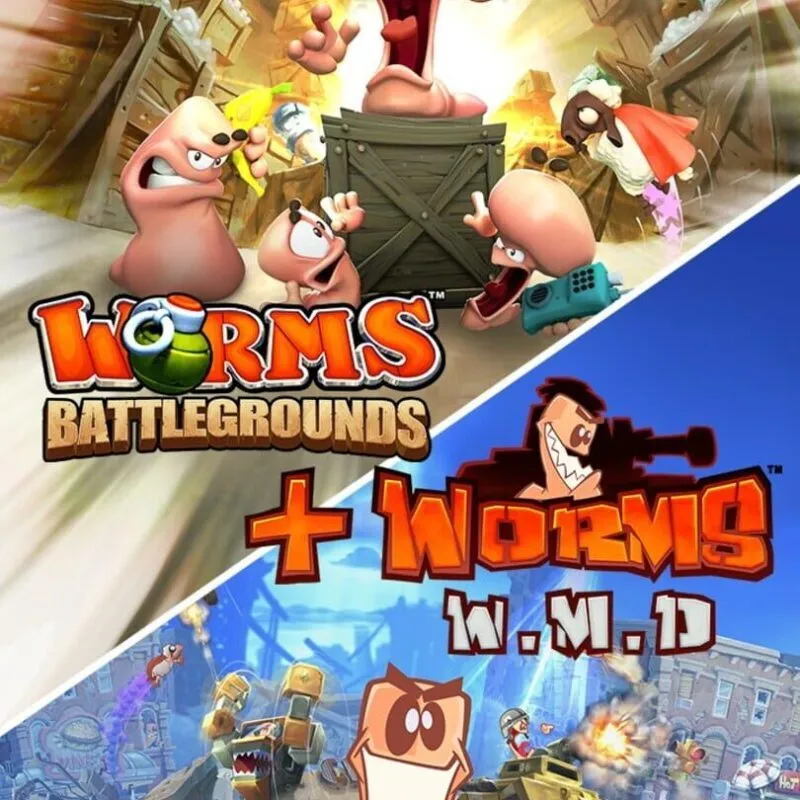 Worms Battlegrounds + Worms W.M.D