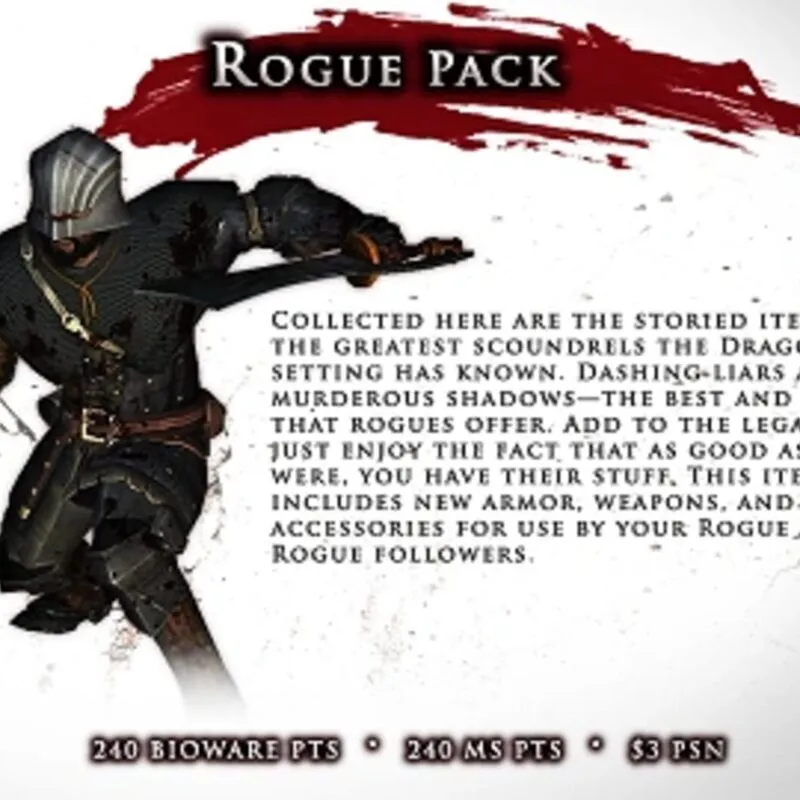 Dragon Age II: Rogue Item Pack