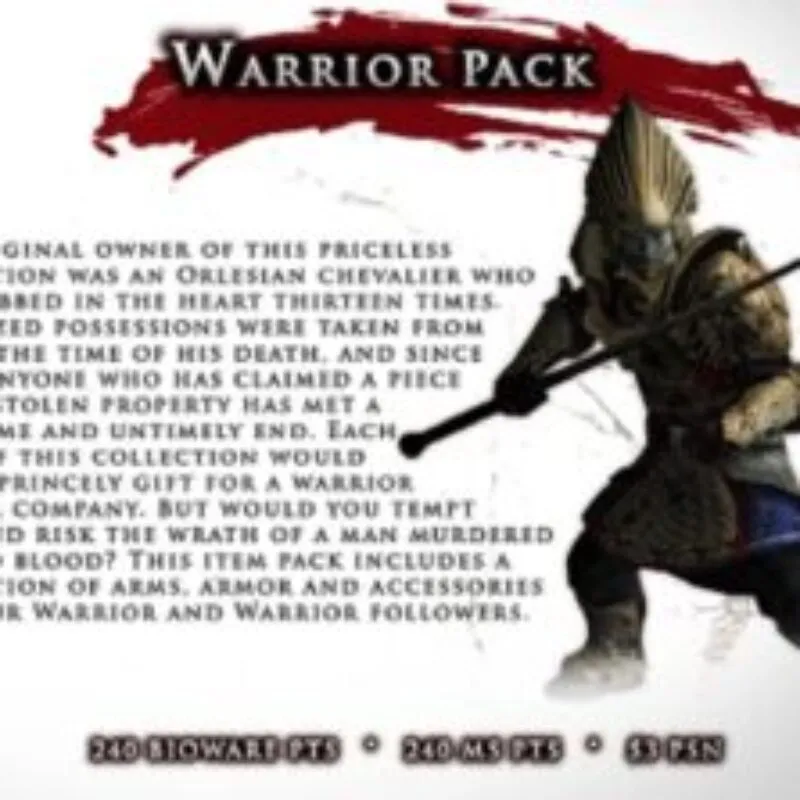 Dragon Age II: Warrior Item Pack