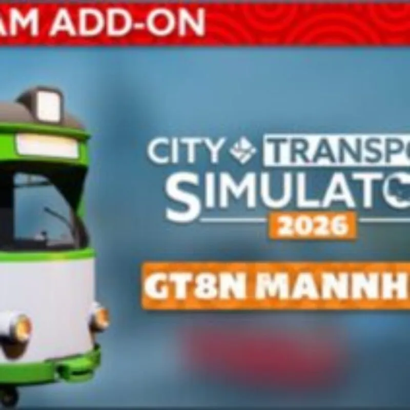 City Transport Simulator 2026: Tram DLC – GT8N Mannheim