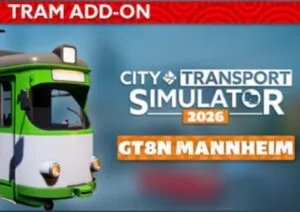 City Transport Simulator 2026: Tram DLC – GT8N Mannheim