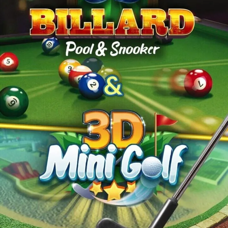 3D Billiards &amp; 3D MiniGolf Bundle