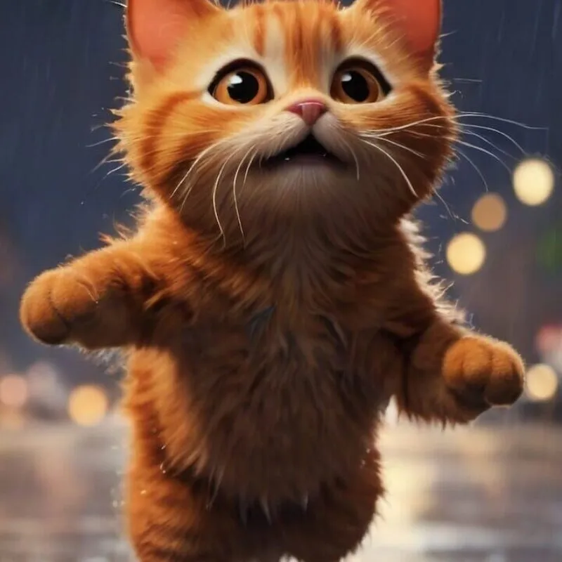Cat in Rain